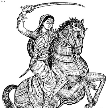 Great-Sketch-of-Rani-Laxmi-Bai