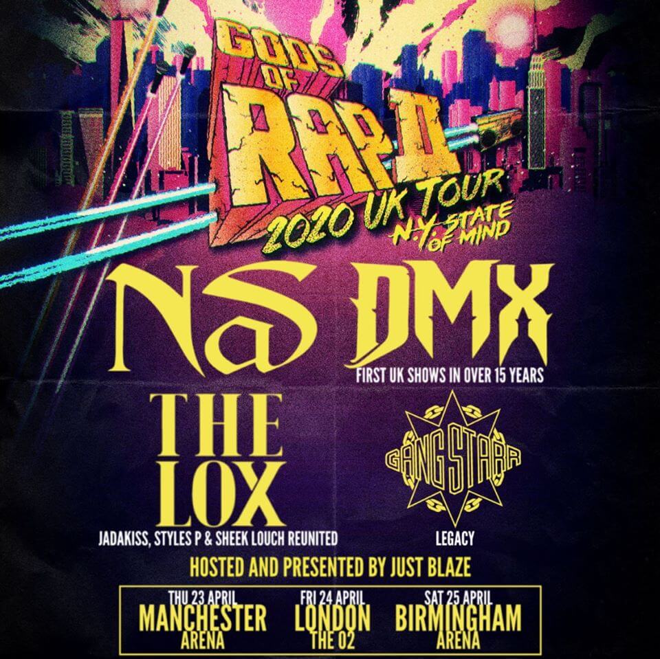 DMX 2017 NEW YORK CITY CONCERT TOUR POSTER - Hip Hop, Rap Music Legend