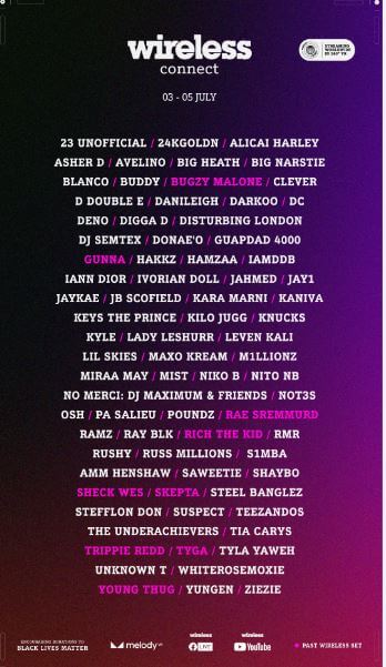 WIRELESS CONNECT A VIRTUAL FESTIVAL IN 360°  2020 LINE UP REVEALED INCLUDES STEFFLON DON, MIST, STEEL BANGLEZ, JAY1, LADY LESHURR AND RAY BLK