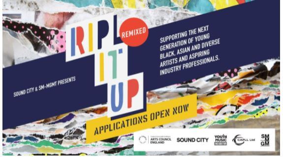 RIP IT UP - THE VITAL BURSARY PROGRAMME SUPPORTING YOUNG BLACK, ASIAN AND DIVERSE TALENT INTO THE MUSIC INDUSTRY RETURNS FOR 2022